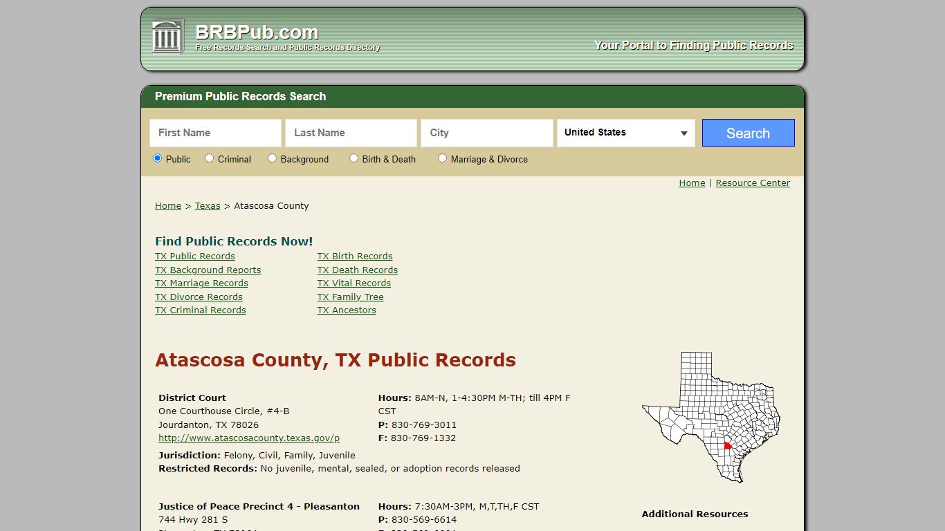 Atascosa County Public Records | Search Texas Government Databases